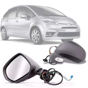 RETROVISOR EXTERNO GRAND PICASSO 08/14 ELETRICO COM TERMICO COM PISCA COM PRIMER COM CORTESIA