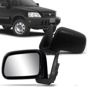 RETROVISOR EXTERNO CRV 97/01 ELETRICO PRETO LISO
