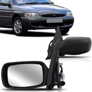 RETROVISOR EXTERNO ESCORT 97/02 ELETRICO COM TERMICO PRETO TEXTURIZADO