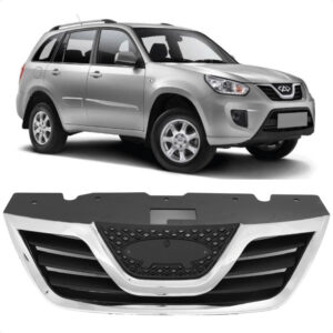 GRADE RADIADOR TIGGO 14/15 PRETA FRISO CROMADO IMPORTADA