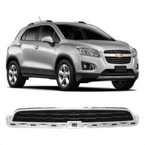 GRADE RADIADOR SUPERIOR TRACKER 14/16 PRETA FRISO CROMADO IMPORTADA