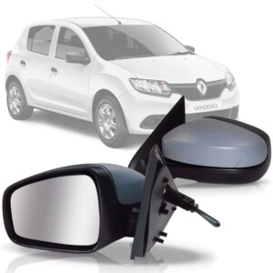 RETROVISOR EXTERNO SANDERO 14/24 LOGAN COM CAPA PRIMER