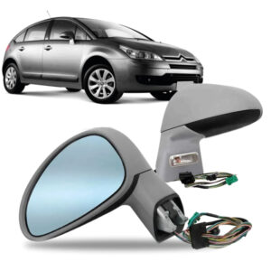 RETROVISOR C4 14/16 HATCH RETRATIL EXTERNO ELETRICO COM PISCA COM ASFE COM SENSOR DE TEMPERATURA
