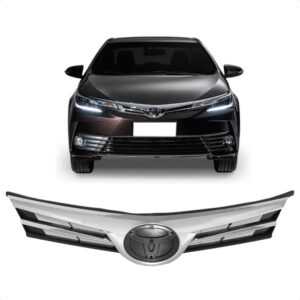 GRADE RADIADOR COROLLA 18/19 PRETA COM FRISO CROMADO IMPORTADA