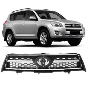 GRADE RADIADOR RAV4 06/08 PRETA COM FRISO CROMADO IMPORTADA