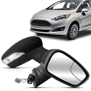 RETROVISOR EXTERNO FIESTA NEW 11/19 RETRATIL ELETRICO COM PISCA SEM AQUECIMENTO RANHURA