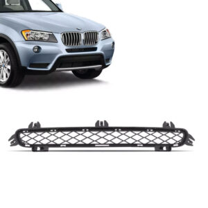 GRADE CENTRAL SUPERIOR PARACHOQUE BMW X3 10/14 PRETA