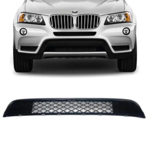 GRADE CENTRAL INFERIOR PARACHOQUE BMW X3 10/14 PRETA