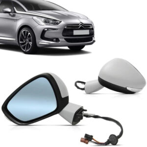 RETROVISOR EXTERNO DS5 12/16 ELETRICO RETRATIL COM AQUECIMENTO COM PISCA COM CORTINA AZUL