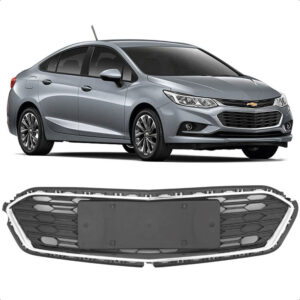 GRADE RADIADOR CRUZE 17/19 CENTRAL CROMADO FRISO PRETO IMPORTADA