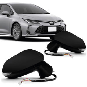 RETROVISOR EXTERNO COROLLA 20/26 ELETRICO RETRATIL COM PISCA 7 FIOS