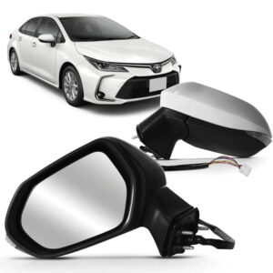 RETROVISOR EXTERNO COROLLA 20/26 ELETRICO COM PISCA RETRATIL