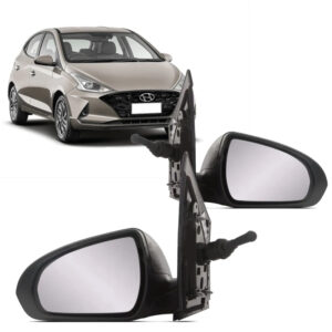 RETROVISOR EXTERNO HB20 20/22 COM CAPA TEXTURIZADA