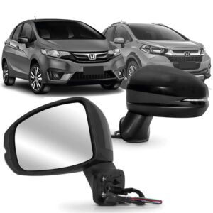 RETROVISOR EXTERNO FIT 14/21 WRV 18/21 ELETRICO COM PISCA 5 FIOS