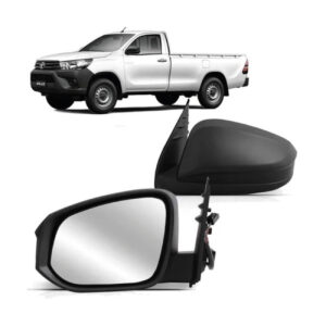 RETROVISOR EXTERNO HILUX 16/25 PICK-UP FIXO CAPA PRETA TEXTURIZADA