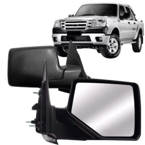 RETROVISOR EXTERNO RANGER 10/12 FIXO CAPA PRETA