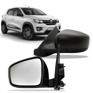 RETROVISOR EXTERNO KWID 17/26 ELETRICO CAPA PRETA