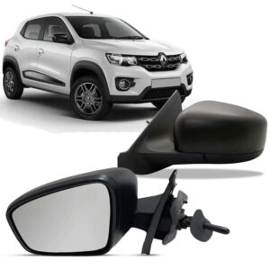 RETROVISOR EXTERNO KWID 17/26 COM CAPA TEXTURIZADA