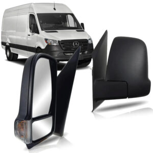 RETROVISOR EXTERNO SPRINTER 20/26 RETRATIL COM AQUECIMENTO COM PISCA TEXTURIZADO