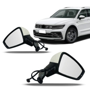 RETROVISOR TIGUAN 18/21 ELETRICO COM PISCA COM AQUECIMENTO RETRATIL LUZ CORTESIA 13 FIOS