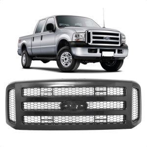 GRADE RADIADOR F250 06/19 PRETO LISO PINTURA IMPORTADA