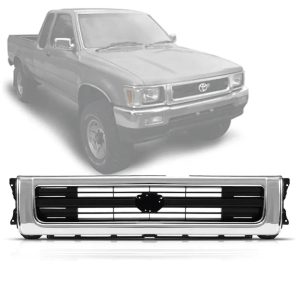 GRADE RADIADOR HILUX 4X4 92/01 PRETA COM CROMADO IMPORTADA