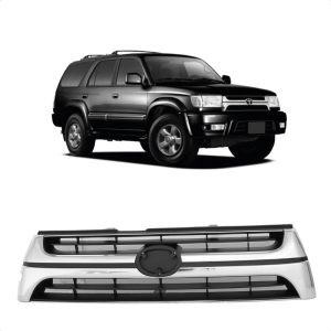 GRADE RADIADOR HILUX SW4 01/02 CROMADA PRETA