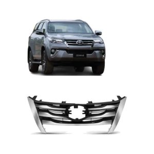 GRADE RADIADOR HILUX SW4 16/20 CROMADA PRETA IMPORTADA