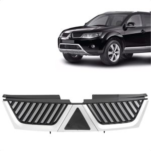 GRADE RADIADOR OUTLANDER 07/09 CINZA PRETA IMPORTADA