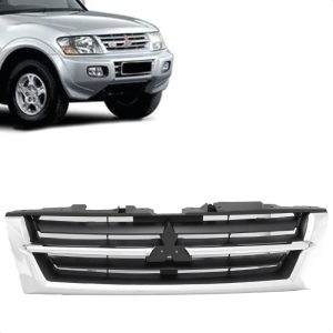 GRADE RADIADOR PAJERO FULL 01/03 CROMADA PRETA