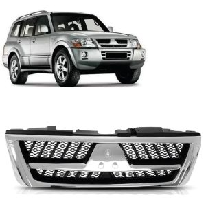 GRADE RADIADOR PAJERO FULL 04/07 PRETO COM CROMADO IMPORTADA