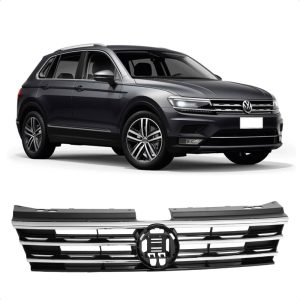 GRADE RADIADOR TIGUAN 18/21 PRETA CROMADA IMPORTADO