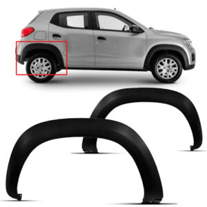 MOLDURA LATERAL TRASEIRA KWID 17/26 PRETO TEXTURIZADO