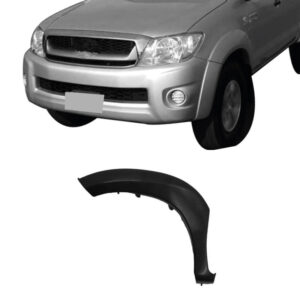 MOLDURA PARALAMA DIANTEIRO HILUX 05/11 PRETO LISO