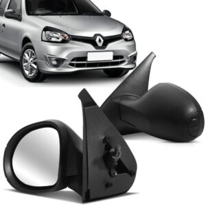 RETROVISOR EXTERNO CLIO 12/16 SYMBOL 09/12 COM CAPA TEXTURIZADA