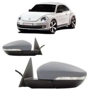 RETROVISOR EXTERNO FUSCA 13/15 ELETRICO COM TERMICO COM PISCA COM PRIMER COM ASFERICO