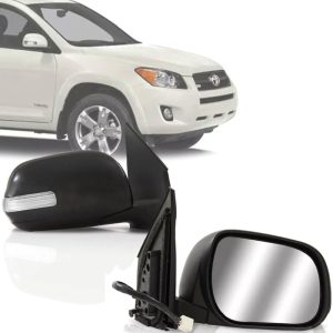 RETROVISOR EXTERNO RAV4 09/12 ELETRICO COM PISCA COM AQUECIMENTO RETO 9 FIOS