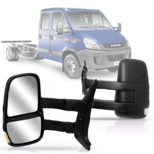 RETROVISOR IVECO 08/20 CHASSI RETRATIL EXTERNO ELETRICO LONGO COM PISCA