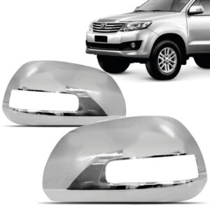 CAPA RETROVISOR PICK-UP HILUX/ SW4 12/15 COM FURO CROMADO IMPORTADO