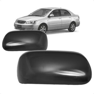 CAPA RETROVISOR EXTERNO COROLLA 03/08 PRETO LISO METAGAL