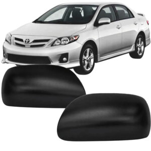 CAPA RETROVISOR EXTERNO COROLLA 09/13 SEM FURO PRETO LISO METAGAL