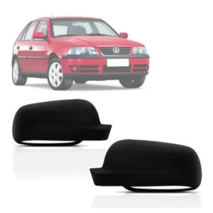 CAPA RETROVISOR GOL 99/08 GIII/GIV EXTERNO TEXTURIZADA PRETO METAGAL