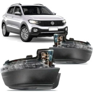 CAPA RETROVISOR INFERIOR COM PISCA COM FURO LUZ CORTESIA T-CROSS 19/24 IMPORTADO