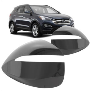 CAPA RETROVISOR EXTERNO SANTA FE 14/19 PRETO IMPORTADO
