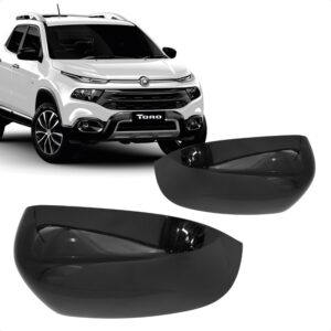 CAPA RETROVISOR EXTERNO TORO 16/26 COMPASS 16/26 PRETO IMPORTADO