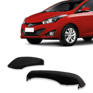 CAPA RETROVISOR COM FURO PISCA PRETO LISO HB20 12/19 IMPORTADO