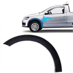 MOLDURA PARALAMA DIANTEIRO SAVEIRO G6 13/16 PRETO TEXTURIZADO IMPORTADO