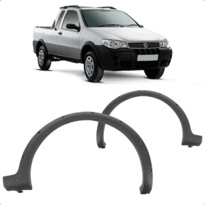 MOLDURA PARALAMA DIANTEIRO STRADA ADVENTURE 05/08 TREKKING 05/12 PRETO TEXTURIZADO ORIGINAL