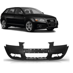 PARACHOQUE DIANTEIRO A3 SPORTBACK 07/08 COM FURO MILHA SEM FURO ESGUICHO PRETO LISO IMPORTADO