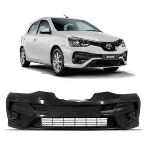 PARACHOQUE DIANTEIRO ETIOS HATCH/ SEDAN 17/21 COM GRADE CENTRAL PRETO LISO IMPORTADO